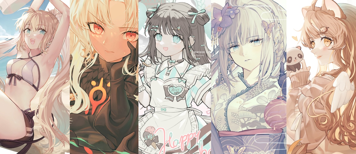 キャラクターイラスト描きます キャラクターイラストの作成などをいたします！ イメージ2
