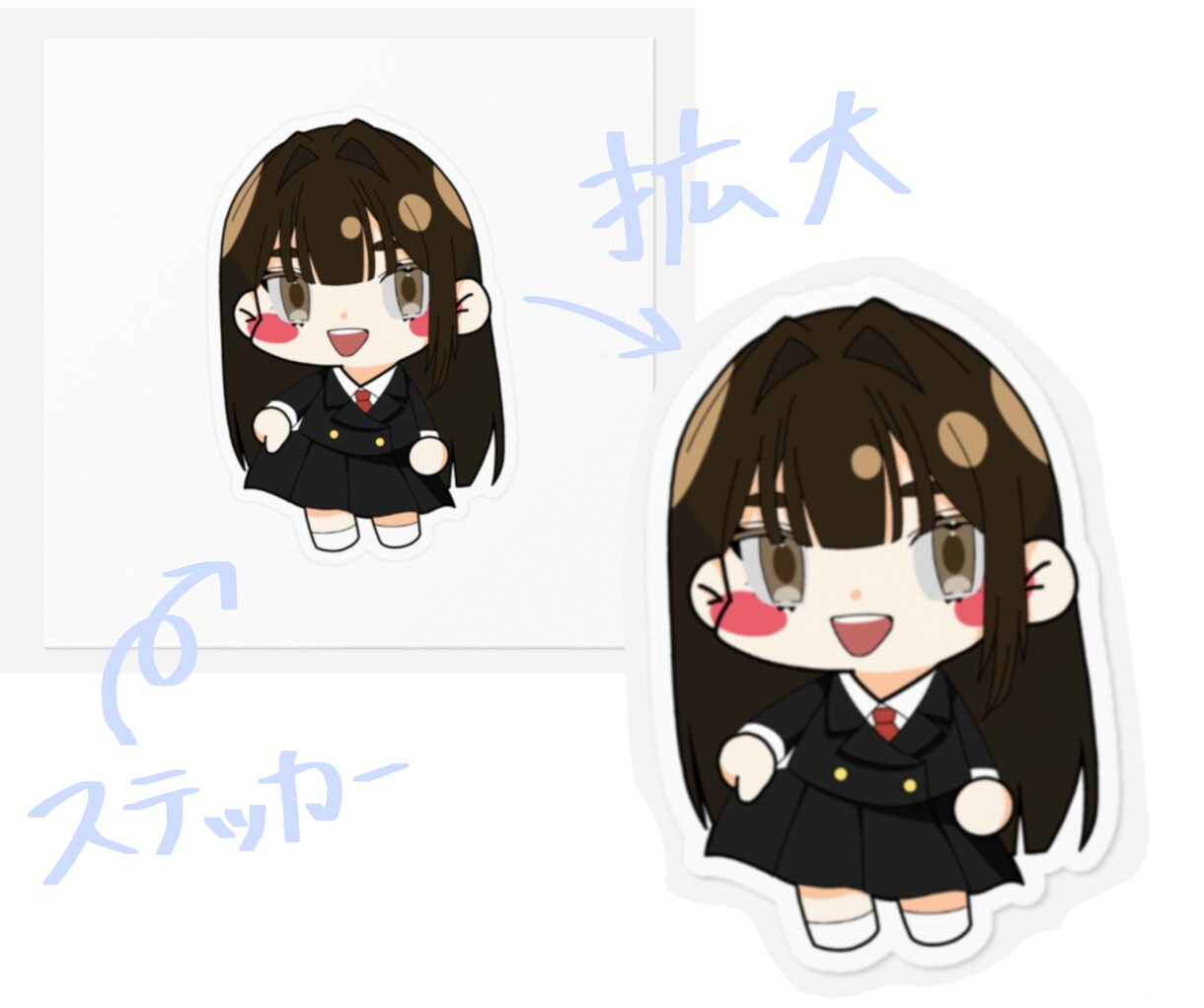 可愛いSDキャラ描きます グッズ！配信！アイコンに！なんにでも使えます！ イメージ7