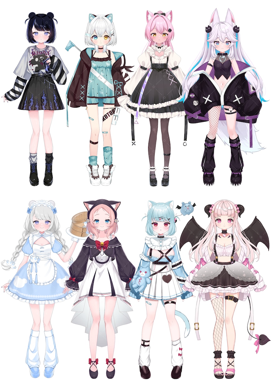 Vtuberモデル作成します デザインからモデリングまで承ります！ イメージ6