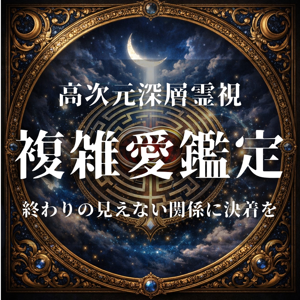 複雑愛の迷いを断ち魂が結ばれる道筋を照らします 待ち続けるだけの複雑愛を動かす深層霊視と魂の導き イメージ1