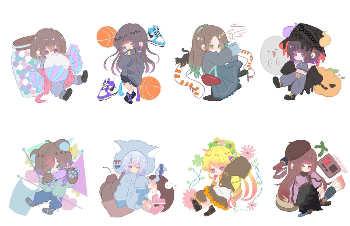 推し・記念日・卒業をデフォルメキャラで描きます SNSや配信、グッズにも！イベント要素、カスタマイズ可能！ イメージ3