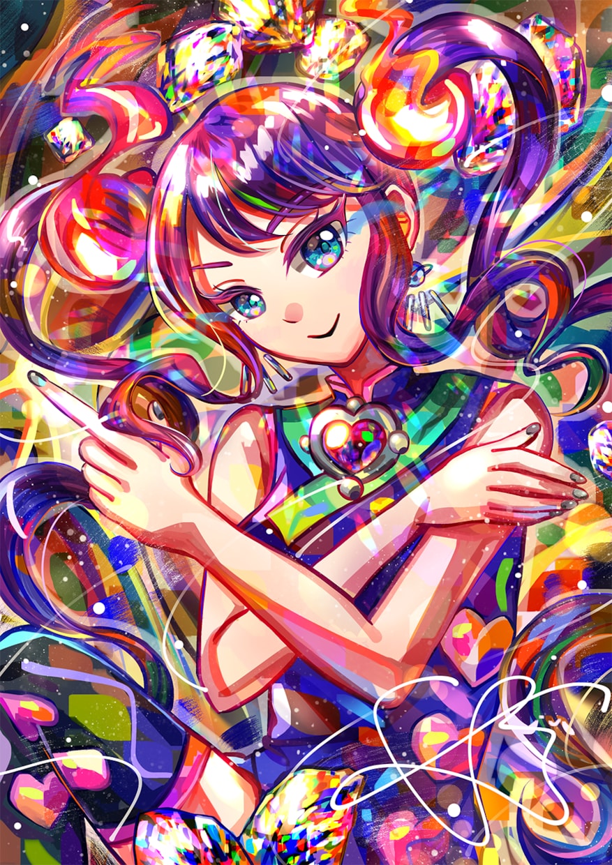 個性的でキラキラしたイラストを制作します 独自の透明感、色彩感覚が強みです！ イメージ5