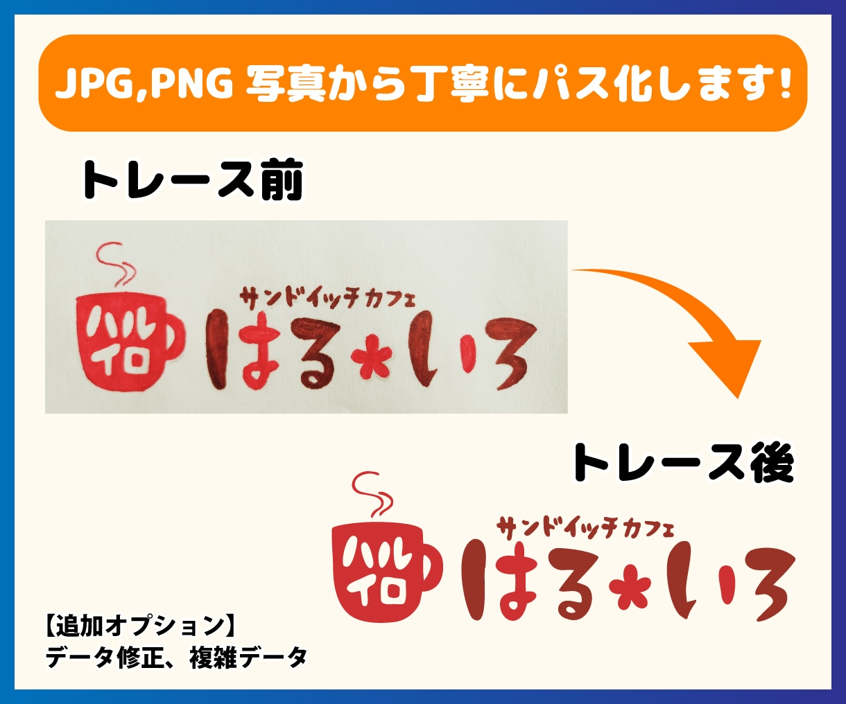 ロゴ、イラストを清書してベクターAIデータ化します 高品質な印刷用ベクターAIデータ作成のお手伝いします！ イメージ4