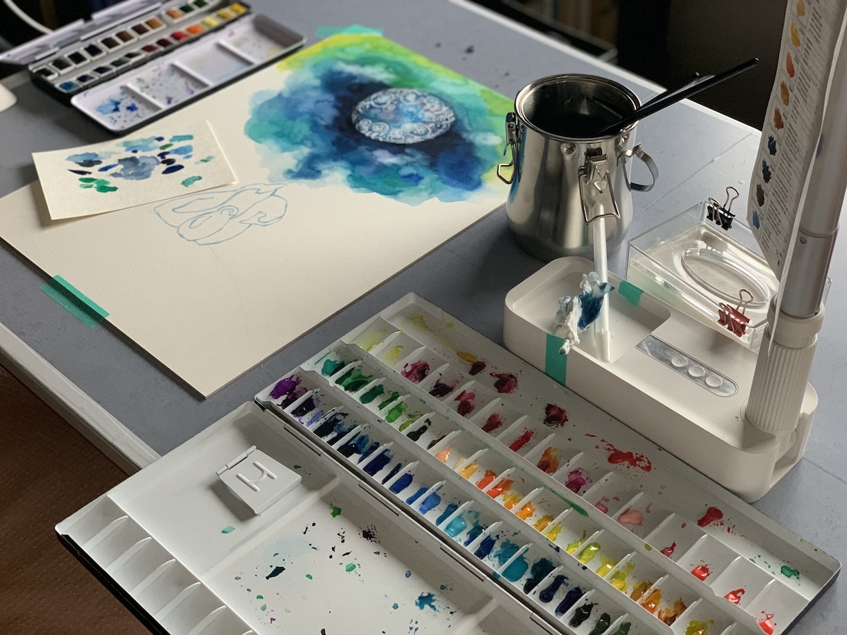 プレゼントにいかがですか？透明水彩で原画を描きます お部屋や玄関に絵を飾りませんか？ イメージ9