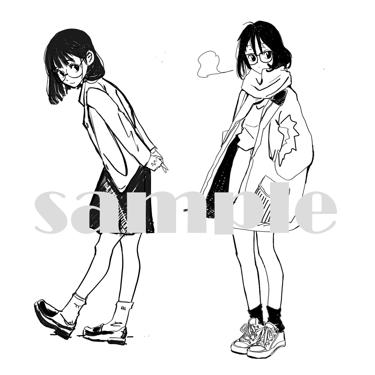 幅広い絵柄に対応◆イラスト・アイコンお描きします SNS用、ブログ用、プレゼント用など◆お気軽にご相談ください イメージ6