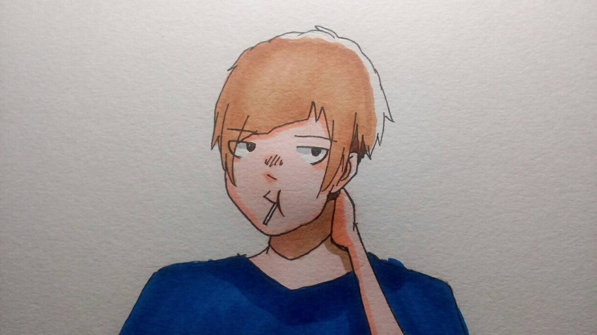 アナログで創作イラスト描きます SNS等のアイコンにお困りの方にオススメです イメージ7