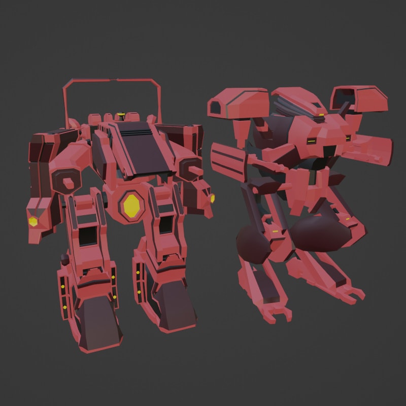 3DCGでオリジナルメカを作ります ゲームデザイナーが、動く3DCGを製作します イメージ8