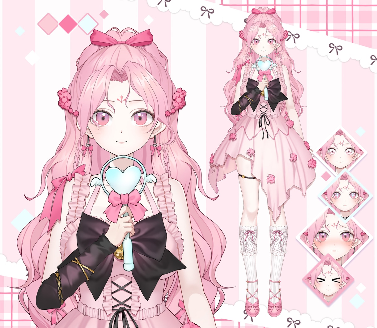 最高品質！魅力溢れる理想のVTuberを制作します 好みの絵柄で描けます！【表情8個付】修正無制限、著作権譲渡 イメージ7