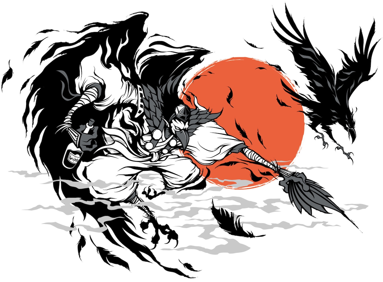 和風ビジュアル系！迫力あるデザインイラスト描きます お祭り／スポーツ／音楽／歴史関連イベント等、制作実績多数！ イメージ4