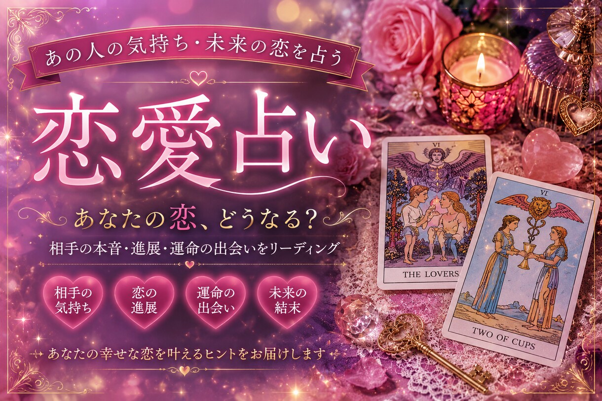 あの人の本音・恋の進展をタロットで占います 不安でいっぱいな時、一人で抱え込まずにお話ください。 イメージ1