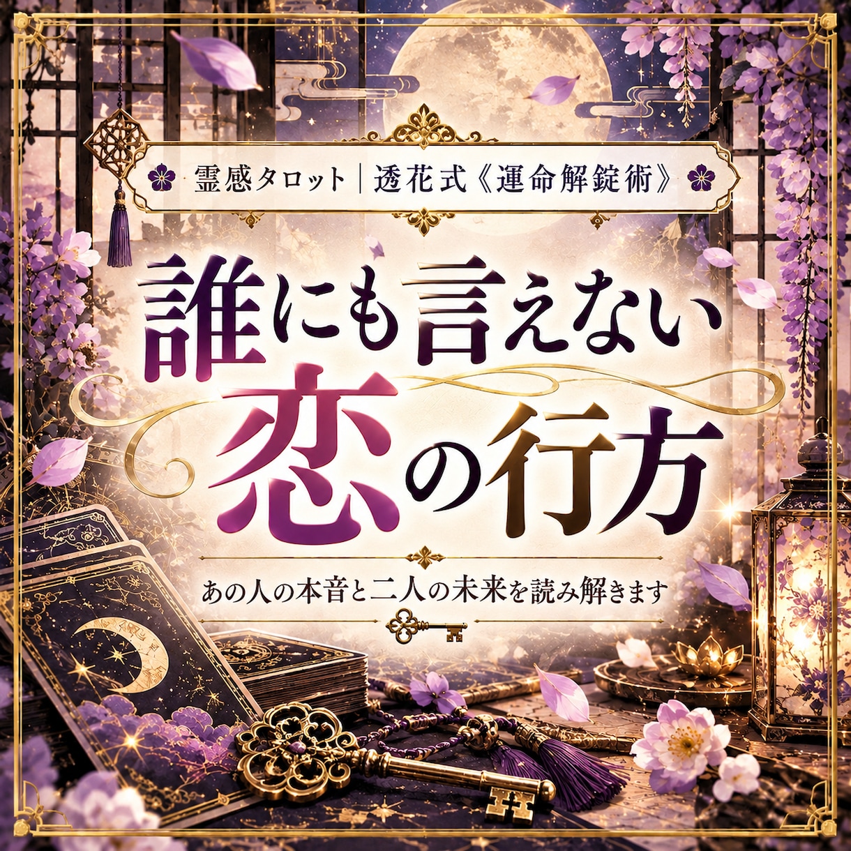 誰にも言えない恋｜彼の本音と二人の未来を占います この関係どうなる？あの人の本音と二人の行方を読み解きます イメージ1