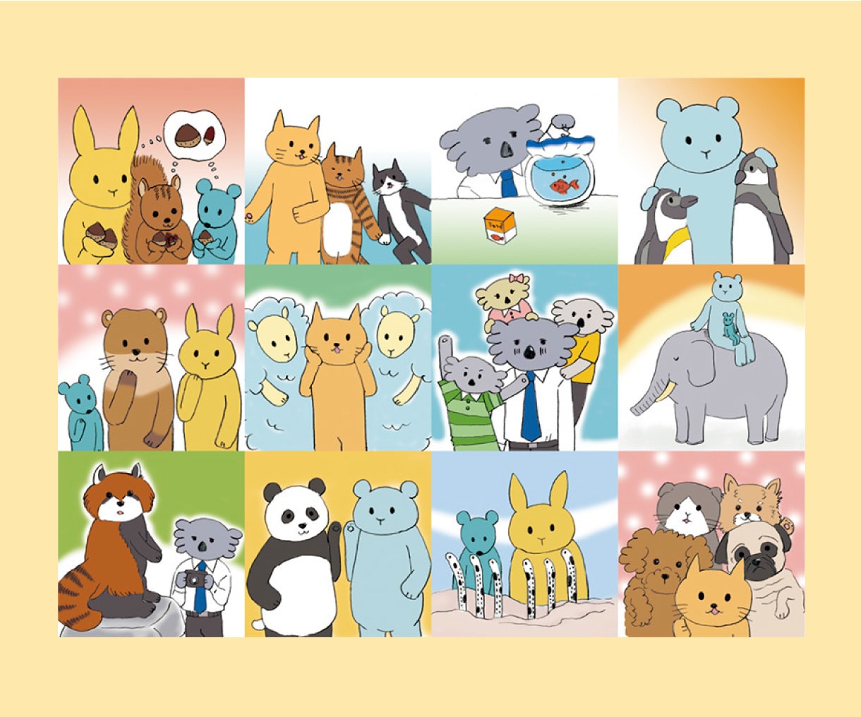 かわいい・ゆるい、人物と動物のイラスト制作します かわいいイラストで情報を分かりやすく・親しみやすく！ イメージ4
