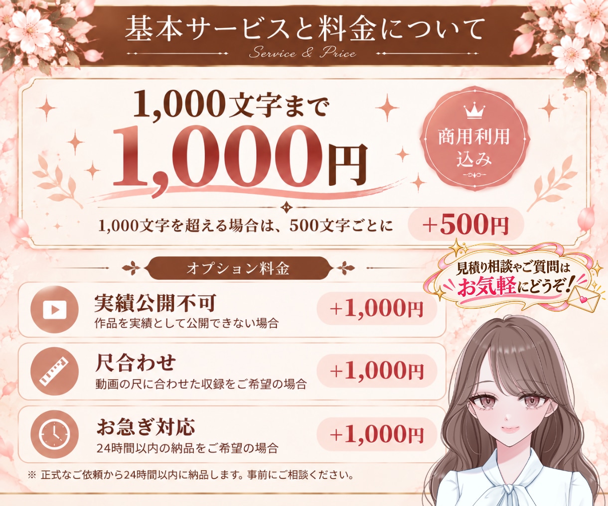 作品を彩る女性ボイスでナレーション・CV承ります 最短即日！子供から老婦人まで演じ分けます！ イメージ2