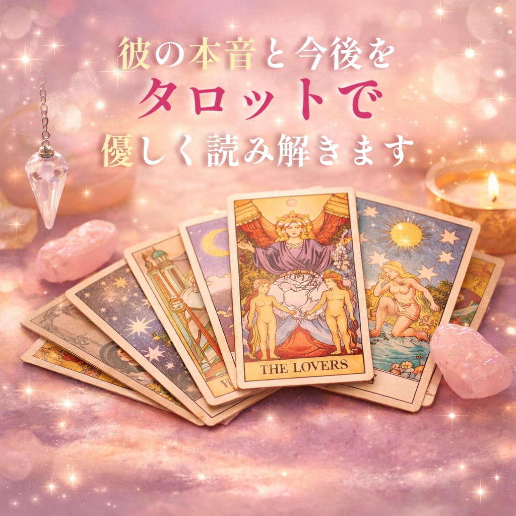 彼の本音と今後をタロットで優しく読み解きます 神のお告げを不安な心へ届けます イメージ1