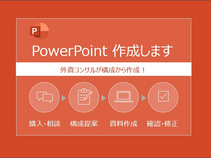 相手に一発で伝わるパワポ資料を作成します 相手がスッキリ理解できる構造化された資料を作成します イメージ1