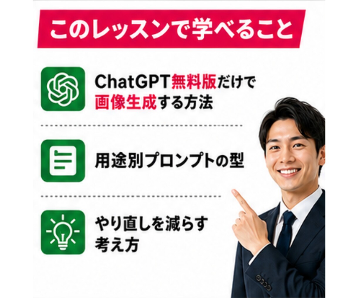 AI画像生成を無課金で使い倒す方法教えます ChatGPT無料版で「AIっぽくない」サムネ作成術 イメージ6