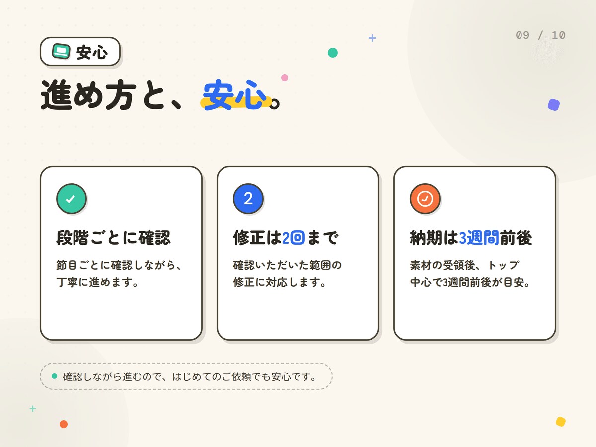 デザインから公開までホームページ制作します 制作会社の品質を、フリーランスの価格で。一人で一貫対応 イメージ9