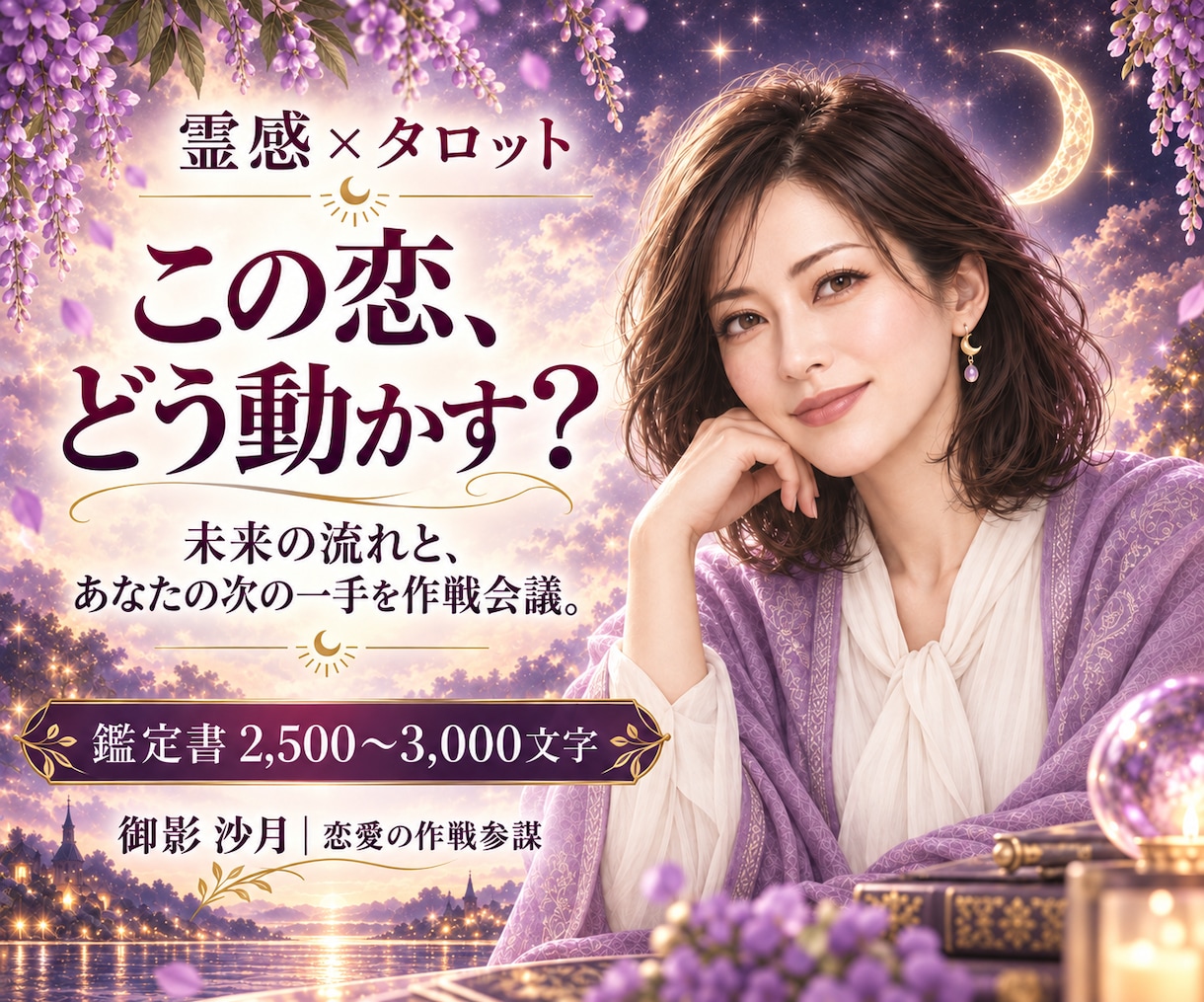 この恋をどう動かす？未来と次の一手を占います 恋愛作戦参謀が未来と行動プランまで鑑定 イメージ1