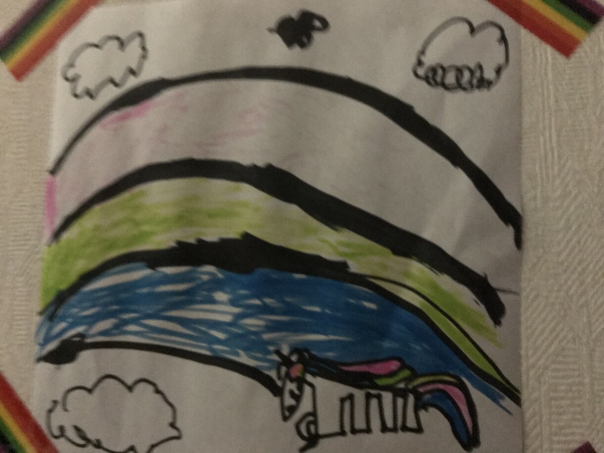 子供が書いた、☆夢カワイラスト☆、提供します お絵かき好きな５歳。 カワイイをテーマに楽しんで書いています イメージ2