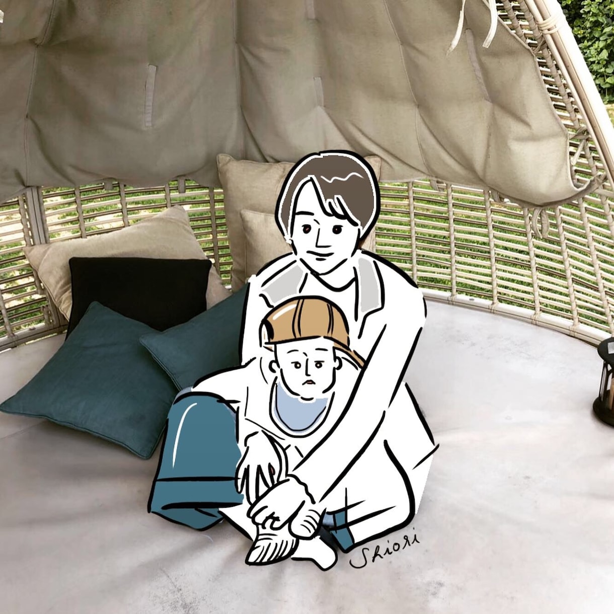 おしゃれでシンプルアイコン描きます お好きな写真をおしゃれなイラストにします。 イメージ7