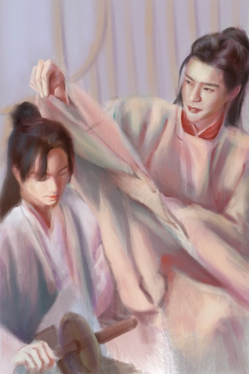 リアルタッチの似顔絵を描き油絵風イラストを届けます 一週間二週間ぐらい時間がかかりますリアルタッチ　油絵風 イメージ4