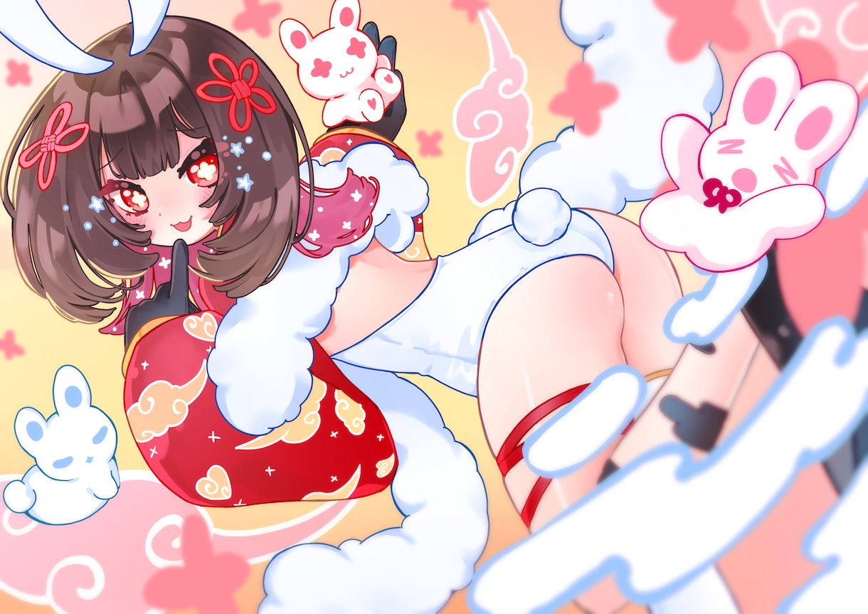 かわいい女の子のイラスト作成します 2次元の美少女が大好きな全人類に捧ぐ イメージ1