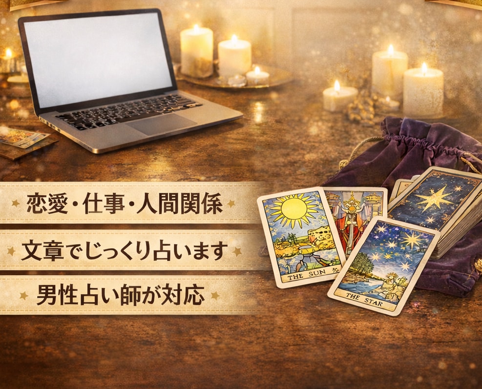 文章のやり取りにてお悩みの解決をお手伝いいたします お電話が苦手な方やお忙しい方に便利なメッセージ型の占いです。 イメージ1