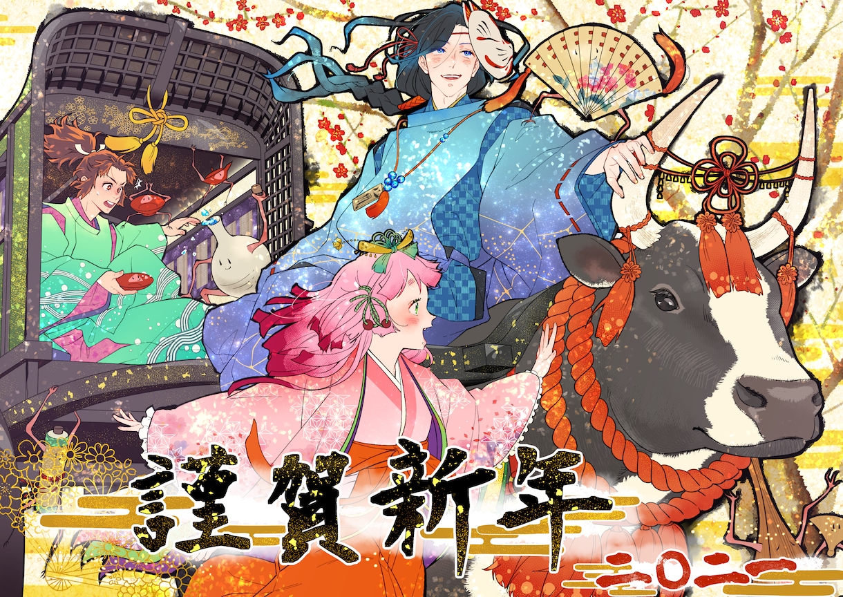 カッコいいイラスト描きます 表紙や挿絵、年賀状、SNS用、動画イラストなどに！ イメージ3