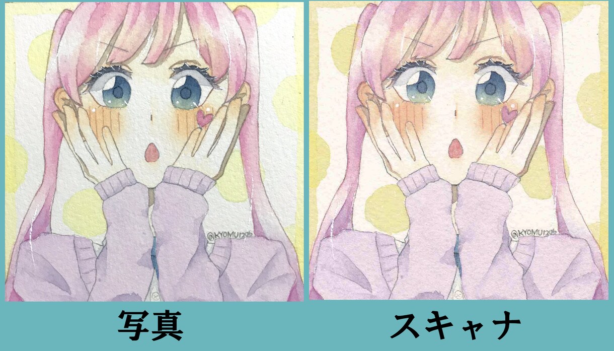 SNS用アイコンを透明水彩で描き原画をお送りします ご相談、お見積もりなどお気軽にどうぞ！ イメージ7