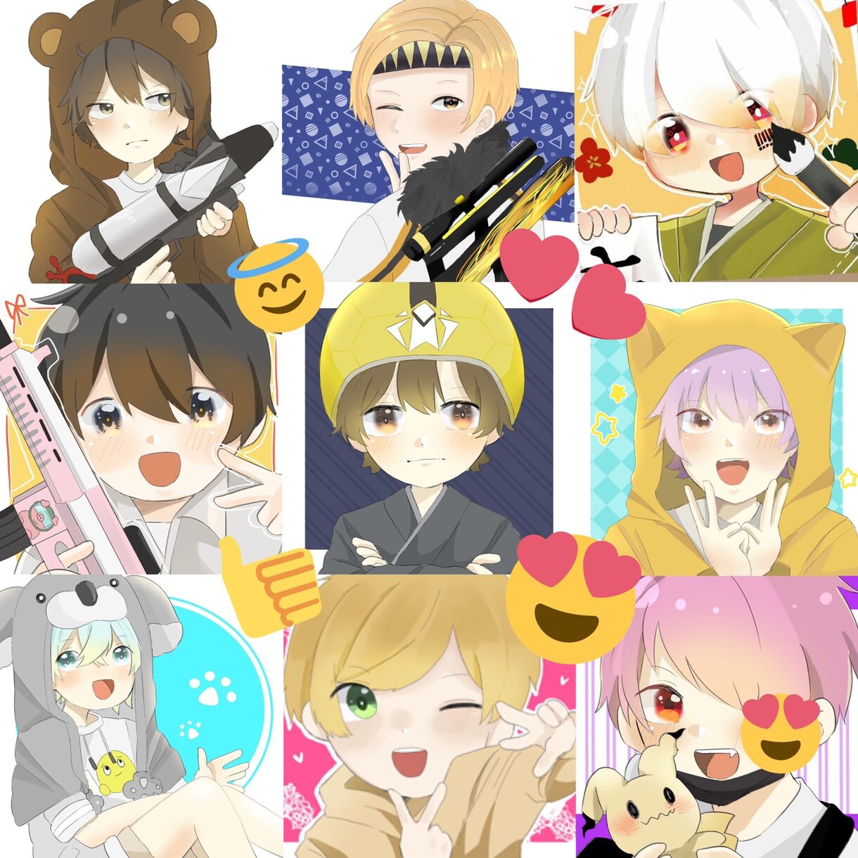 アイコンイラストや長方形イラスト描きます オリジナル作品をそのままに生み出す イメージ1
