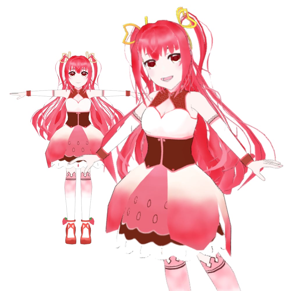 オリジナルキャラクターモデル（VRM）作成します キャラデザからフルスクラッチ３Dモデルを！ イメージ3