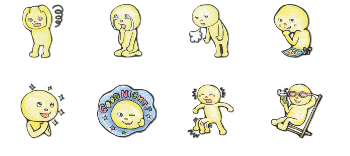 アナログイラストのLINEスタンプつくります 手描きならではの質感がポイントです イメージ4