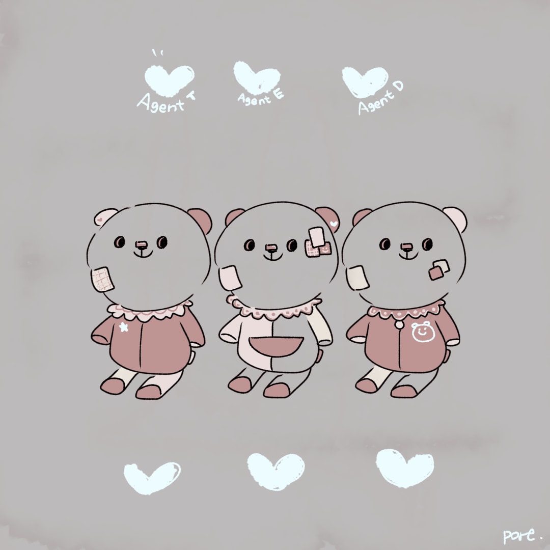 ゆるくて可愛い♩SNS用アイコンをお描きします / かわいい個性豊かなオリジナルのキャラクターたちです イメージ2