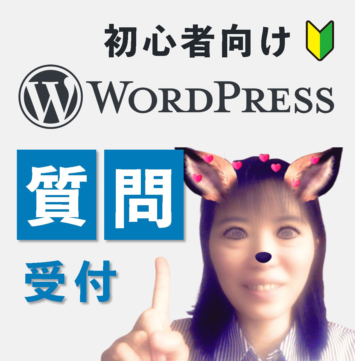 初心者向けのWordPressのお悩みに答えます 初心者特化！わかりやすさに感動の声をたくさんいただいています イメージ1