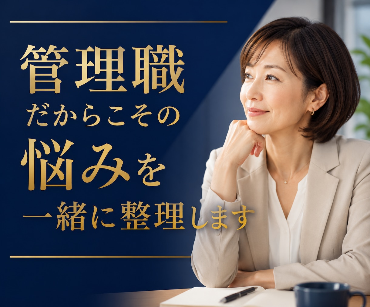 管理職だからこその悩みを一緒に整理します 現場→管理職→経営者を経験した私に、話を聞かせてください イメージ1