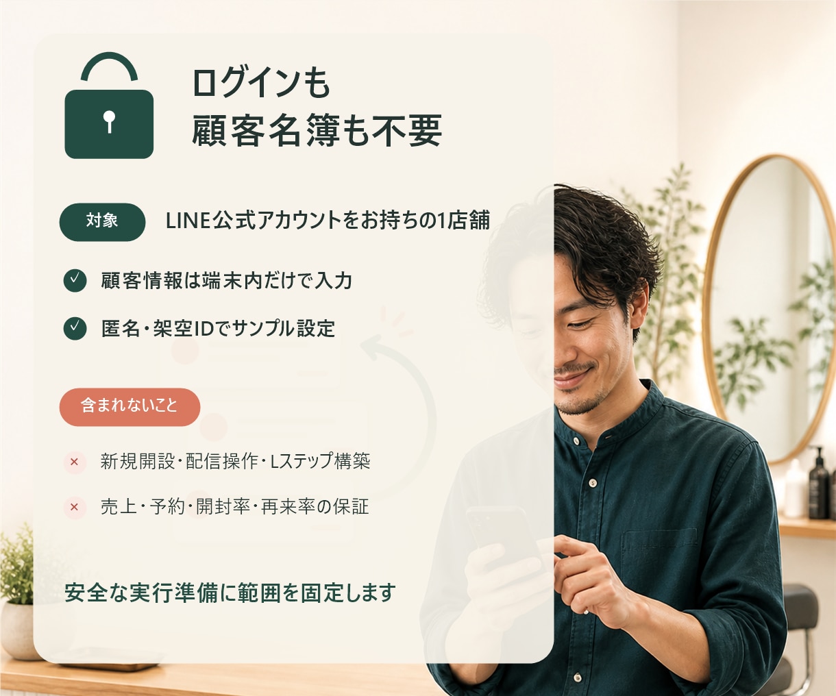 サロン休眠客の再来店LINE12文を作ります 送る相手・時期・文面がわかる判断表つき イメージ6