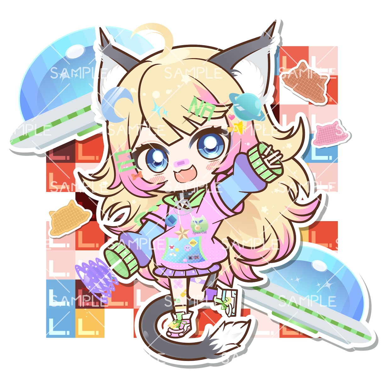 かわいいミニキャラ・デフォルメイラストお描きします 商用可◆Illustrator使用◆グッズ入稿データ制作対応 イメージ3