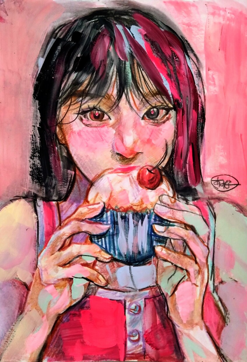 世界に1つだけのアナログ似顔絵イラスト描きます 世界に1つだけの似顔絵、描きます特別な思い出にどうですか？ イメージ1