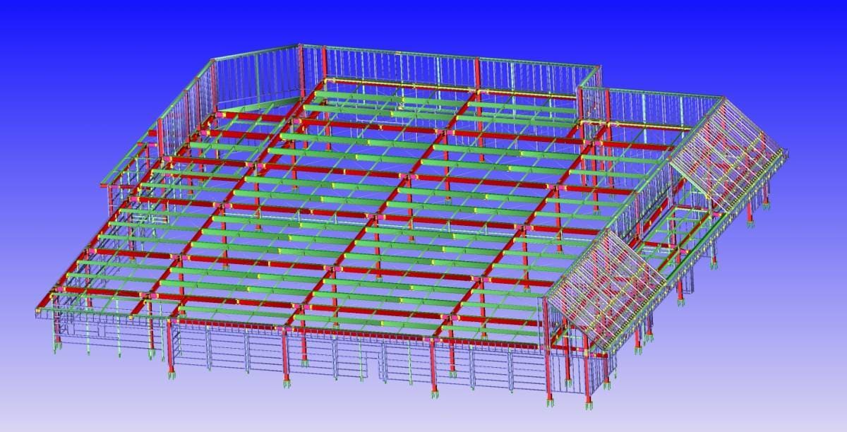鉄骨施工図　リアル４にて作成します 施工図、積算、リアル４データのみ入力対応します。 イメージ4