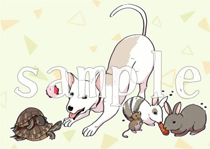 ペット・動物のイラスト作成します 犬や猫、鳥、爬虫類…幻想生物も！プレゼントにも イメージ7