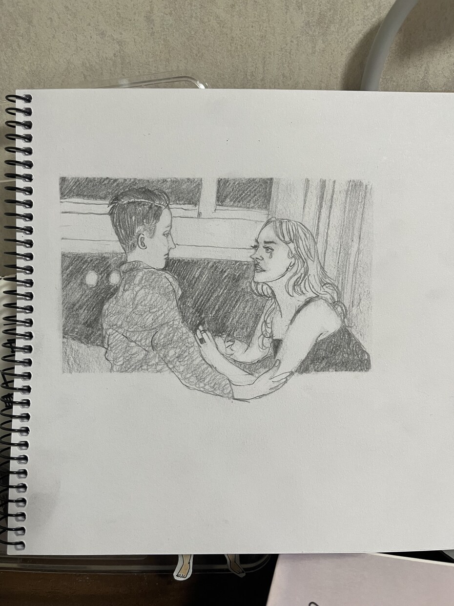 背景込みの人物画を描きます 特徴を的確に捉えた、独特の味があるイラスト イメージ2