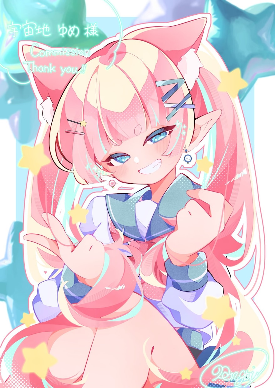 お安めに！キラキラ可愛いイラスト描きます 商用利用OK！用途に合わせたあなただけのイラスト描きます イメージ3