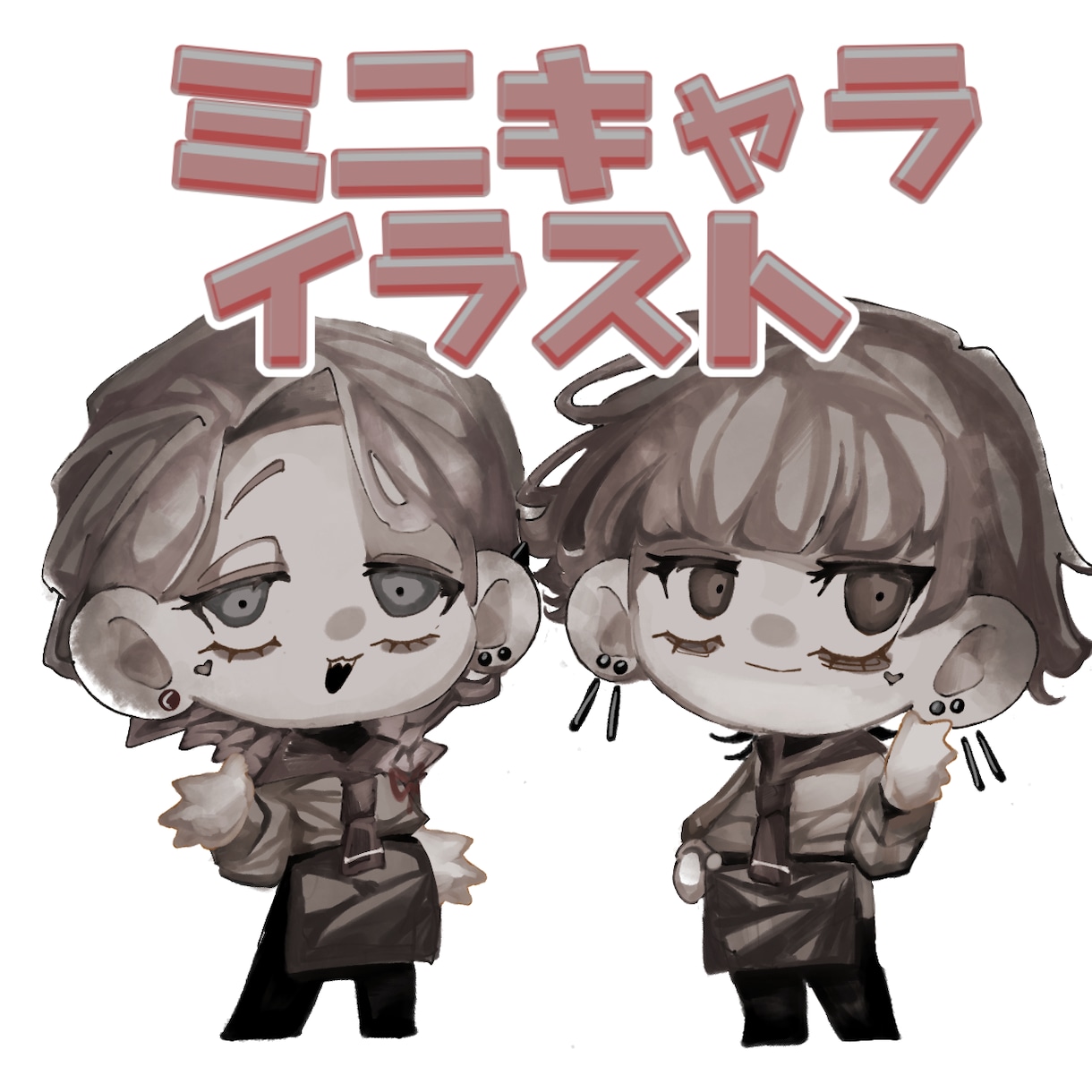 用途に合わせたSDイラストを制作いたします 配信・歌ってみた動画・サムネイル等、さまざまなシーン利用◎ イメージ1