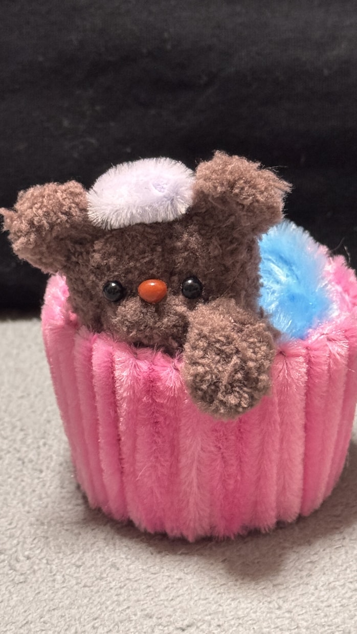 ふわふわ可愛いくまさんをお届けします ふわふわくまさんのカップ入り作品♡ イメージ5