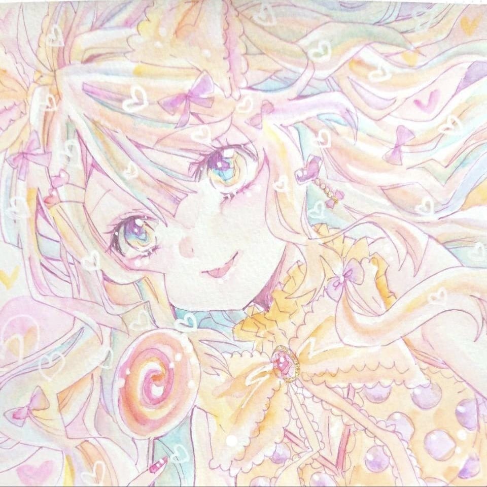 アナログで水彩画やカラーインクで絵を描きます メルカリで50件以上の販売実績柔らかな絵柄多彩な構図 イメージ6