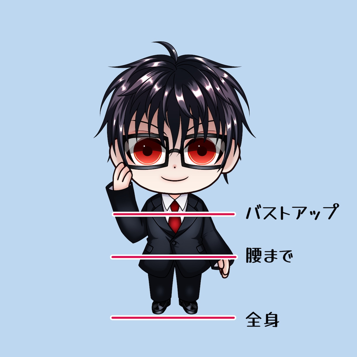 かわいいSDイラスト描きます 自分だけの特別なアイコン、キャラクターを作ろう! イメージ2