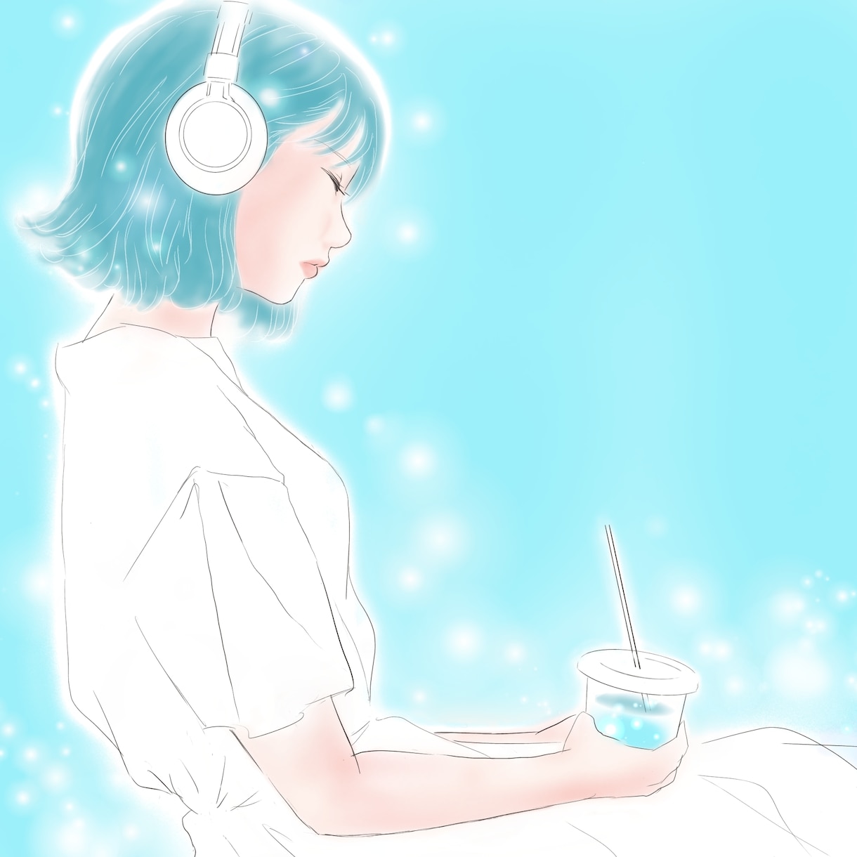 透明感のある可愛い女の子描きます アイコン・ブログ・グッズなど用途に合わせたオリジナルイラスト イメージ4