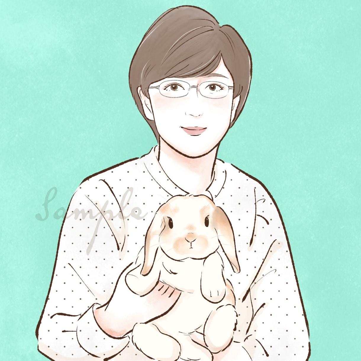 大人かわいい似顔絵イラスト描きます SNSアイコンやプレゼントなどにオススメ！ イメージ6