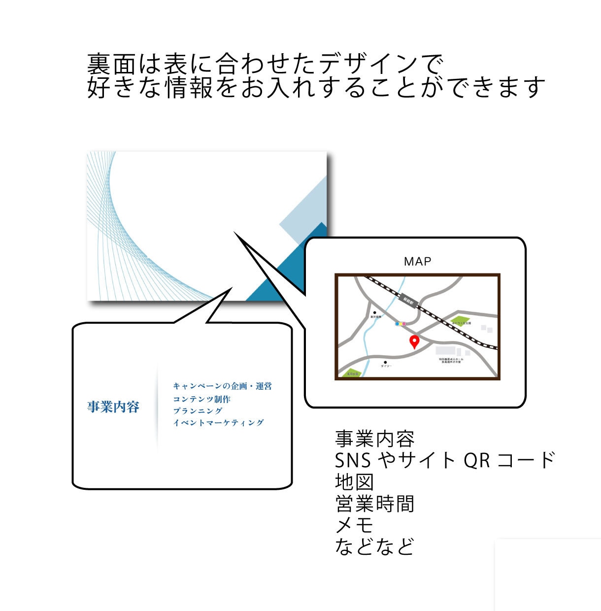最短即日発送可能！ビジネス名刺作成、印刷いたします 選ぶだけ！簡単におしゃれなビジネス名刺がお手元に届きます イメージ3