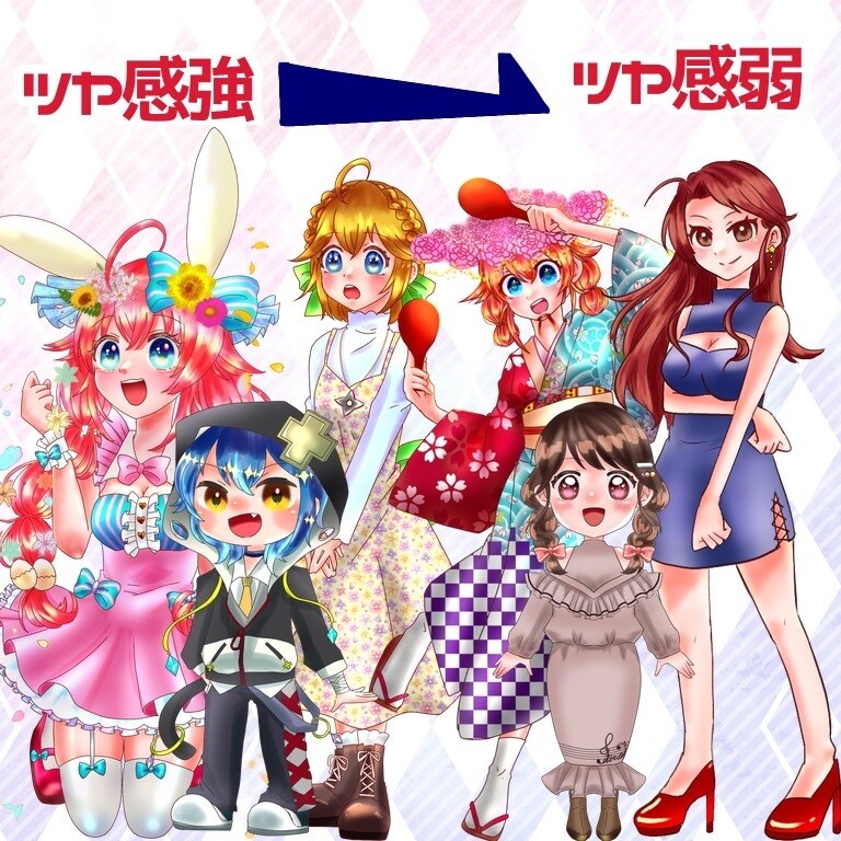 配信、TRPGに使える立ち絵作成します お得な表情差分セットもあります！ イメージ2